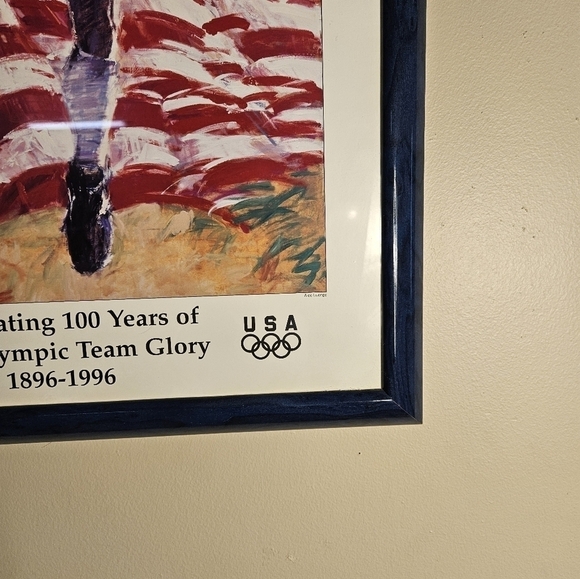 America's Team 1996 soccer poster Aldo Luongo, America's team Olympic Soccer. - Picture 7 of 12